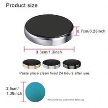 Magnetic Car Phone Holder, Universal Adhesive Car Navigation Bracket, Air Vent Alloy Car Magnetic Suction Holder, Freely Stick At Home