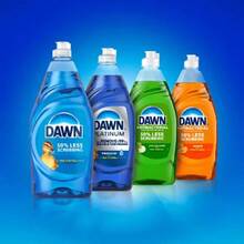 [Kitchen Savior]Dawn Ultra Powerful Oil-Removing Dishwashing Liquid 7.5 Fl Oz |   Just A Drop To Clean Thoroughly, Say Goodbye To Grease, And Protect Your Hands! Household Items,Cleaning Supplies,Kitchen,Dish Soap,Dawn Dish Soap,Soap Dispenser,Soap,Bleach - Màu xanh lam - Xem 5