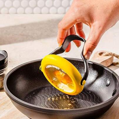 Egg Ring, Omelette Mold, Round Egg Cooker Ring With Anti-Scalding Handle, Silicone Egg Ring For Omelette, Breakfast Sandwich Egg Mold, Silicone Egg Mold, No Leakage Egg Ring.