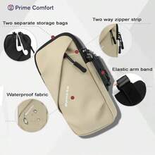 Adjustable Cell Phone Armbands Running Phone Holder Armband Phone Holder For Walking Shoulder Holster Phone Purse Crossbody Bag Phone Pouch Khaki Spring Birthday Gift - Khaki - View 2
