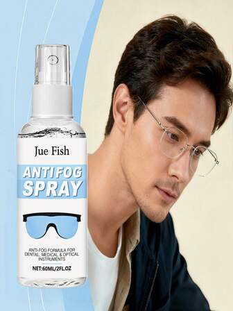 JUE FISH Eyeglasses Cleaning Spray, Anti-Fog, Scratch Removal, Lens Restoration, Lens Care, Portable Spray For Clear Vision, Eyeglasses Cleaning Spray, Lens Cleaning And Anti-Fog, Widely Applicable, Convenient, Fast-Acting, Great Gift For Friends And Family