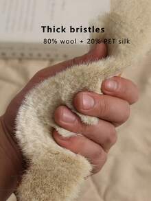 1支软毛除尘刷，带手柄 - 适用于清洁床单、沙发、家具和外套 - 可重复使用且可水洗的清洁刷 | 天然纤维刷毛 | 耐用手柄，家用除尘刷 - 彩色 - 查看 3