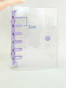 2pcs Loose Leaf Binder With Clear Cover - Ideal For Loose Leaf And Spiral Notebooks, Easy To Organize And Quick Access
