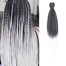 Braiding Hair Pre Stretched 26Inch Pre-Stretched Braiding Hair EZ Braid Yaki Texture Nthetic Hair Extensions For Crochet Box Braids - Multicolor - View 30