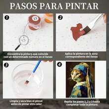 RUISTLI Paint by Numbers 40 * 50cm,con Pinturas Acrílicas y Lienzo para Pintar,Pintura por Numeros para Adultos y Niños,Noche Estrellada/Girasol/Elefantes/Gatos/Príncipe/Paisaje de Luces/Niña Pintura - G-El Príncipe - Ver 4