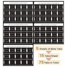 Bible Tabs Women And Men 75 Tabs,Bible Tabs, Pink Bible Tabs,Bible Book Tabs,Bible Tabs Study Bible, Bible Index Tabs,Bible Study Supplies Halloween Gifts Multicolor E - 多色E - 查看 12