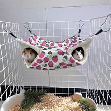 Small Animal Hideaway& Hammock, Cozy House With Roof For Small Pets To Sleep And Hide - Washable Pet Cave& Hideout Corner, Hanging Hammock Hideout Bed, Cage Accessories For Guinea, Hamster, Rat, Glider, Squirrel, Ferret, Kitten, Squirrel, Chinchilla - Multicolor - View 12