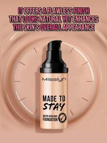 Misslyn 这款防水粉底持久不脱妆，提供均匀遮瑕，防水防晕染，质地柔滑，遮瑕力强，同时滋养肌肤。它是一款品牌美妆产品，也是一款适合女性和女孩的底妆产品。它是冬季的理想之选，完美诠释了Y2K风格，时尚百搭，适合生日、情人节、派对、新年等各种场合。色号丰富多样，成分纯净，且不经动物实验。 - 170 - 查看 5