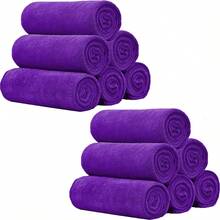 6/12pcs Facial Towel Set, High Absorbency Soft Microfiber Face Towels, Multi-Purpose Washcloth And Hand Towels, Suitable For Bathroom, Hotel, Spa, Gym, Size: 12x12 Inches/12x24 Inches, Multiple Colors Available - Multicolor - View 24