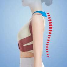 1件装多功能运动姿势矫正器 - 轻便透气，男女通用，隐形背部支撑，防驼背，可调节肩部支撑 - 适合日常穿着，稳定锁骨 - 促进健康姿势，防止驼背，塑形腰部，提拉腹部，运动腰带。[紧身设计，建议穿在衣服外面，避免皮肤刺激] - 彩色 - 查看 9