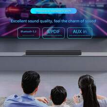 Philips TAB4010/93 Soundbar TV Soundbar Home Theater Bluetooth Speaker 2.0 Stereo Channel Black - Black - View 3