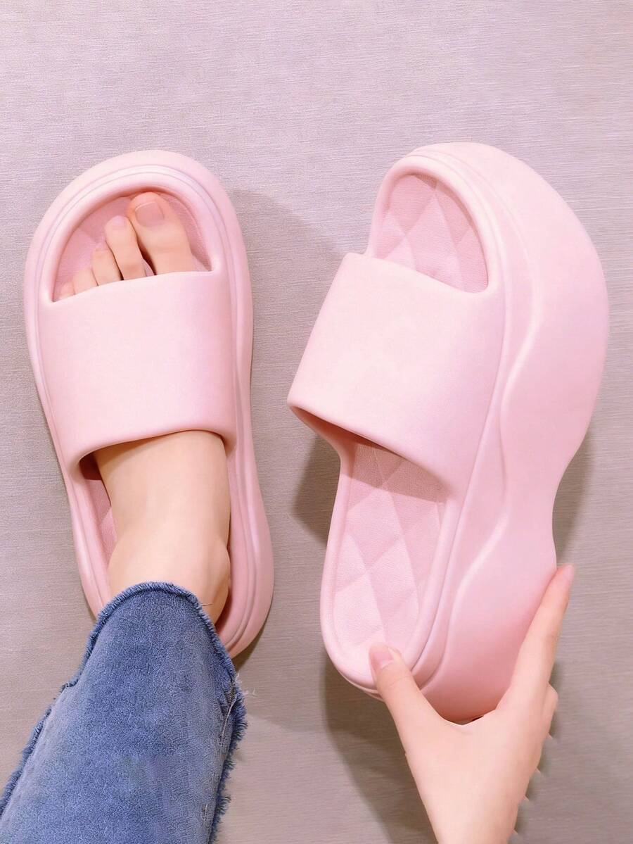 Zapatillas de casa mujer, chanclas mujer,zapatillas estar por casa mujer EVA para mujer, sandalias de plataforma de 7cm,antideslizantes y suaves, perfectas para usar en casa, en la playa o en el baño.