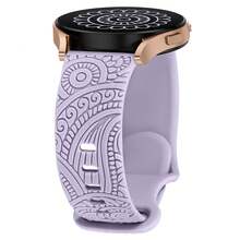 Engraved Bands Compatible With Galaxy Watch 7/FE/6/5/4 Band 40mm 44mm,Galaxy Watch 5 Pro 45mm,Galaxy Active 2,Galaxy Watch 3,Garmin Vivoactive 5 Watch Band/Vivoactive 6/3/3 Music,Venu/Venu Sq & Forerunner 55/165/245/645,20mm Soft Silicone Replacement Sport Strap For Men - 20mm - View 14