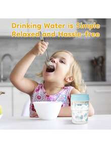 1pc 280ml Silicone Straw Cup, Durable And Easy To Clean, Suitable For School And Children - Multicolor - View 6