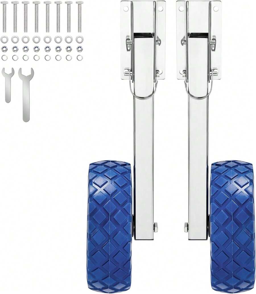 Boat Launching Wheels, 300 LBS Loading Capacity Inflatable Boat Launch ...