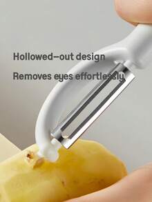 Stainless Steel Vegetable Peeler - Ultra Sharp Blade For Potatoes, Carrots, Cucumbers & Fruits | Non-Slip Grip Kitchen Peeler With Y-Peeler Design, Easy Peel & Comfort Handle (Color May Vary) - Random - View 3