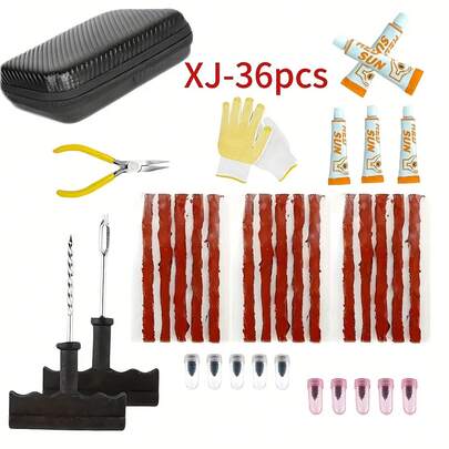 36/10 Piece Set Of Tire Repair Tools For Cars/Motorcycles/Electric Bicycles/Motorcycles, Tire Repair Tools/Repair Tools/Repair Tools, Beautiful Gifts For Fathers, Essential Items For Halloween And Christmas Travel