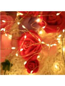 10 Pieces Of 5 Meters Of LED String Lights, Fairy Lights, Safety LED Lights, New Year's Decoration, Flower And Home Decor - Special Offer - 1 件暖白色 - 查看 2
