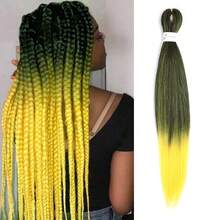 Braiding Hair Pre Stretched 26Inch Pre-Stretched Braiding Hair EZ Braid Yaki Texture Nthetic Hair Extensions For Crochet Box Braids - Multicolor - View 35