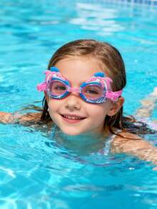 Kids Cartoon Swimming Goggles, Suitable For 2-8 Years Old Boys And Girls - Anti-Fog, Waterproof, UV Protection, Soft Silicone, Adjustable Strap, Cute Animal Shaped Swimming Goggles