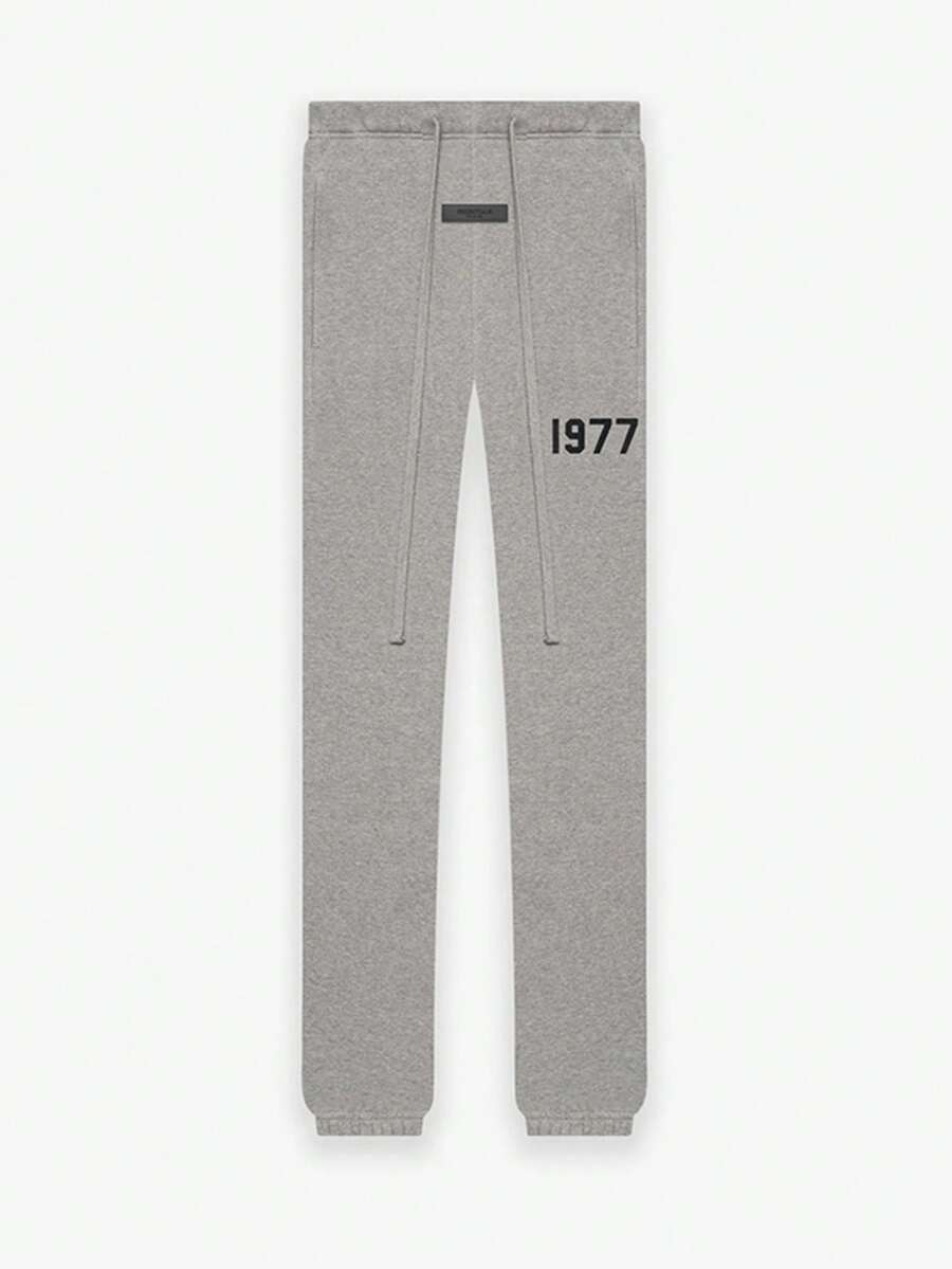 Essentials Fear Of Dod 1977 Autumn Essentials ESSENTIALS 1977 Sweatpant Drop Women, Vintage Flocking Craftsmanship Combined With Modern Men Breathable Technology, Warm Cotton Flocking, Loose Urban Functional Wear, High-End Cotton For Urban Street Style, Loose Silhouette Gender-Neutral Design, Mixed-Color Cotton For Low-Profile, Preferred Choice For Cafes And Hiking - 深灰色 - 查看 1