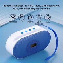Bluetooth Speaker With HD Sound, Portable Wireless,  Up To 10H Playtime, TWS Pairing, BT5.0, For Home/Party/Outdoor/Beach, Stocking Stuffers, White Elephant Gifts For Adults (Black) - 均碼 - 查看 3