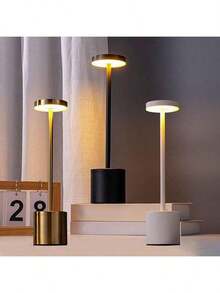 1pc Wireless Rechargeable LED Desk Lamp, 3 Color Temperatures, Dimmable Brightness, Suitable For Outdoor, Dining Room, Bedroom, Home, Coffee Table - Multicolor - View 8