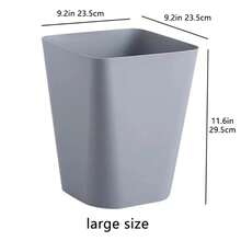 Trash Can Large Capacity Garbage Bin Simple Waste Basket For Kitchen Bathroom Office Bedroom Multi Use Convenient Home - 2PCS - 查看 10