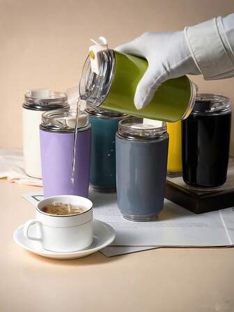 240 ml högkvalitativ vattenflaska, kaffekopp, termos, resemugg för utomhusbruk, campingvattenflaska, rostfritt stål, förvaringsbehållare för kök, lämplig för semestrar, sammankomster, par, examen, vinter