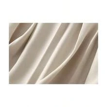 Falda larga plisada casual para mujer, cintura alta, espalda elstica, falda acampanada, acampanada, Beige, Talla nica - inicial - Ver 3