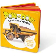 Libro Infantil en Inglsu2013 Poke - a - Construction Vehicles Vehculos de Construccin Libro de Cartn con Botones de - Multilingüe - Ver 1