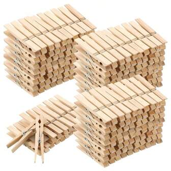 10-50pcs Wooden Clothespins About 7.2cm/2.8inch Long