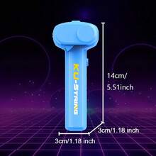 1 X Motorizzato Sparatore di Corde con Luci LED - Emettitore portatile da novità per feste, regalo divertente e unico per Natale, compleanni e vacanze - Multicolore - Visualizzare 6