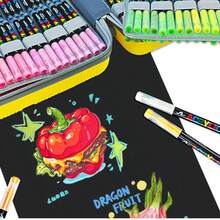 288/240 Colors Acrylic Paint Markers, Liquid Ink Control System, Professional Grade Pigment Pens, Suitable For Rock Painting, Canvas, Glass, Plastic, Fabric And Crafts