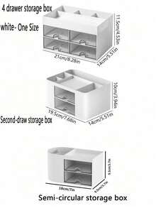 1 件化妆品收纳盒，适用于房间、家居、卧室、浴室、房屋、粉色房间、客厅装饰、旅行配件、礼品袋、送给妈妈、爸爸、男士、朋友、老师、生日、婚礼、书桌、架子、配件、礼品盒、趣味礼物、收纳、圣诞节、化妆品收纳盒、化妆品收纳盒、收纳盒、化妆品收纳盒、包袋展示、货架收纳、亚克力货架、包袋收纳盒、适用于假日海滩、浴室收纳、卧室收纳、大容量 - 白色 - 查看 7
