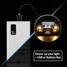 - Luz para - 10357 iconos Shelby 427 S/C modelo de bloques de construccin juego no incluido - Multicolor - Ver 3