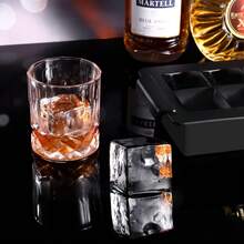 6 Ice Cube Trays + 6 Ice Ball Molds Set - Ice Cube Tray (2 Pcs/Set), Covered Ball Ice Maker And Large Square Ice Cube Mold For Whiskey, Cocktails And Homemade, Keeps Drinks Chilled, Black - Multicolor - View 3