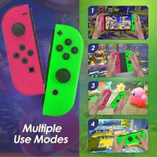 Upgraded Switch Controllers Replacement For Switch/OLED/Lite, Switch Controller For Switch Controller,Switch Controllers Support/Screenshot/Wake-Up/Motion Control/Dual Vibration.Essential For Gamers, A Great Christmas Gift - Rope Red Green - View 6
