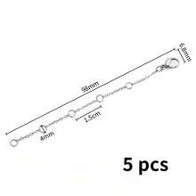 5-Piece Set Silver-Gold Stainless Steel Necklace Extenders PVD Gold-Plated Necklace Extenders Chain Extenders Suitable For Bracelets, Anklets, And Jewelry Making Stainless Steel Chain Extenders - Necklace Extension Chain - View 18