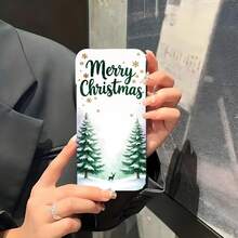 1PC Phone Case ,  Merry Christmas Trees Snowflake Deer , Stylish Phone Case, Phone Decoration, All-around Lens Protection, Creative Small Gift, Funny Gift for Boys and Girls - Schwarz - Übersicht 4