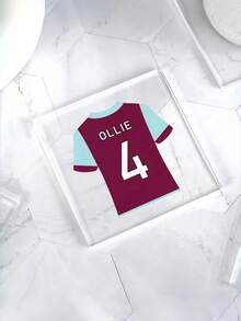 Customized Personalized Football Jersey Coasters, Custom Acrylic Jersey Coasters, Fan Gifts, Birthday Gifts, Drink Coasters, Personalized Coasters, Father's Day Gifts, Home Gifts, Valentine's Day Gifts, Wedding Gifts, Wedding Accessories, Christmas Gifts - Multicolor - View 11