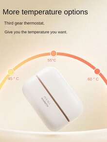 2-In-1 Hand Warmer, Detachable & Rechargeable Hand Warmer (1200+1200)MAh, Fast Heating, 3 Temperature Settings, Essential For Outdoor In Winter, Also A Great Halloween/Christmas Gift