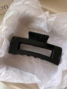 4个/1个 7.8厘米/3.07英寸 绿色、红色、粉色、紫色 5瓣花大号轻便塑料发夹，时尚百搭高端优雅简约纯色发爪，适合日常休闲、派对、通勤、海滩度假、扎马尾辫、盘发、洗脸、化妆、服装配饰发夹 - 彩色 - 查看 3