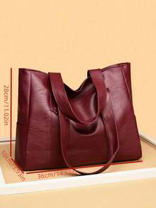 Simple Fashion Women Tote Bag, Large Capacity Shoulder Handbag, Versatile OfficeCasual Crossbody Bag, New Arrival Tote Bags For Woman - Multicolor - View 4