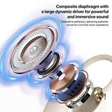 Lenovo EA370 Bluetooth Wireless Earbuds TWS Hanging Ear Style Earphone Bluetooth 5.4 Touch Control Long Battery Life