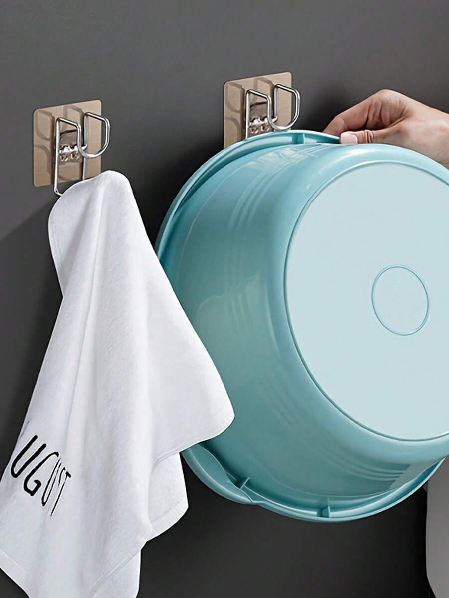 2/4件套壁挂式水槽挂钩，免钻孔水槽架，适用于浴室和厨房。浴室水槽收纳架，收纳架，多功能挂钩