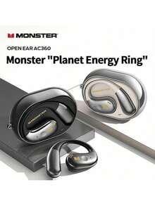 Monster AC360 旋轉掛耳式藍牙耳機 長效電池續航力 運動防汗性能 主動降噪功能 ENC通話清晰 商務便攜適用 黑色 - 黑色 - 查看 4