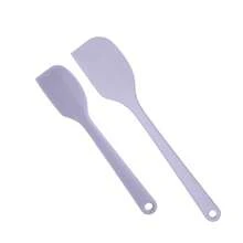 1pc/2pcs Silicone Scraper Spatula, Heat Resistant Baking Cream Scraper, One-Piece Butter Scraper - Multicolor (large Round Hole) - View 23