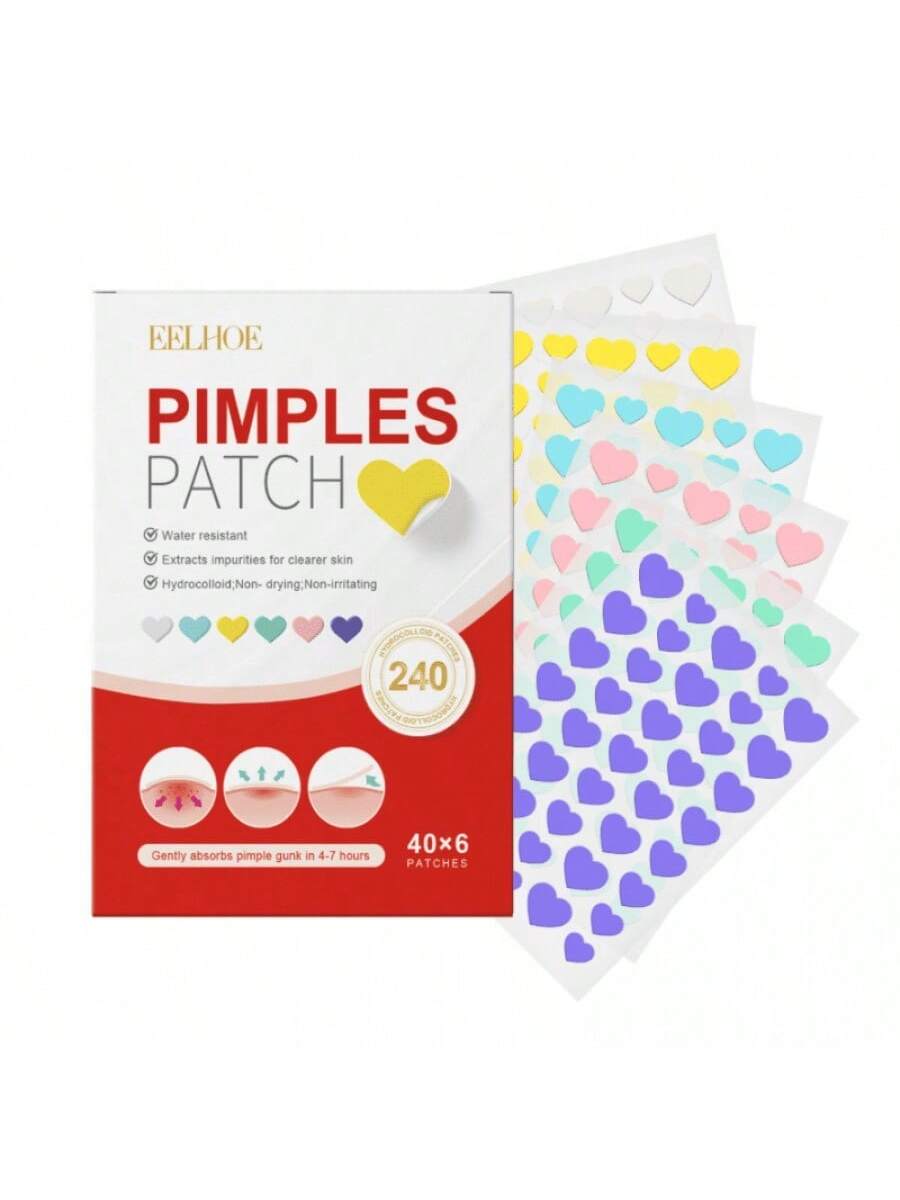 Manchas de acné con ácido salicílico (corazón)