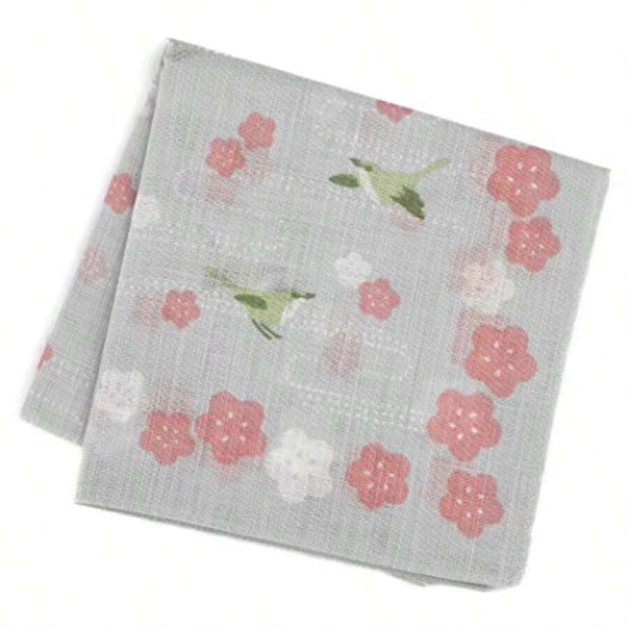 WSXC Japanese Handkerchief For Men Women Auspicious Designs Bandana Furoshiki Wrapping Cloth/Made In Japan - ForWomanCottonJapanesePlum - View 1